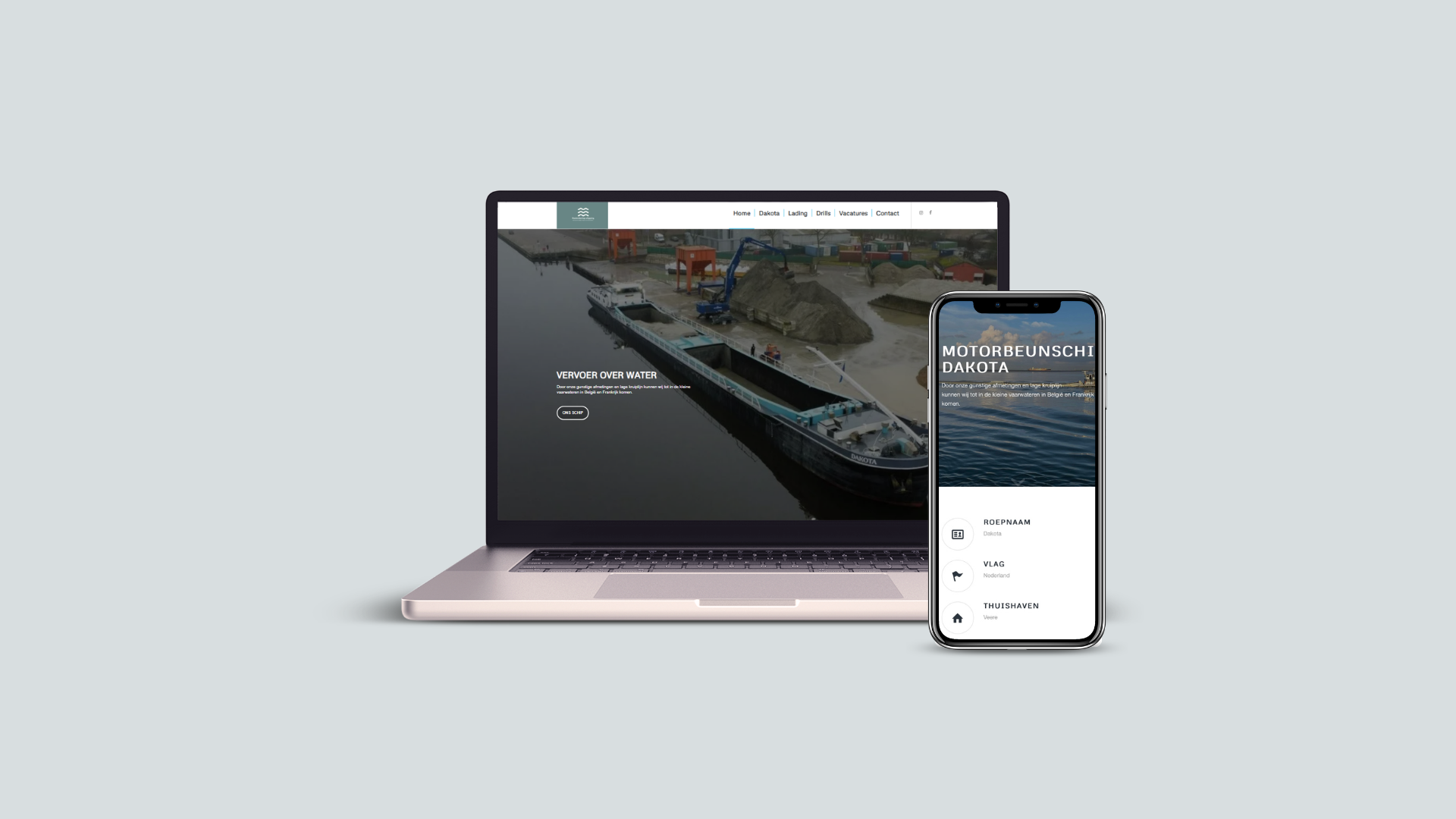 Website binnenvaartschipper | Unieck communicatie