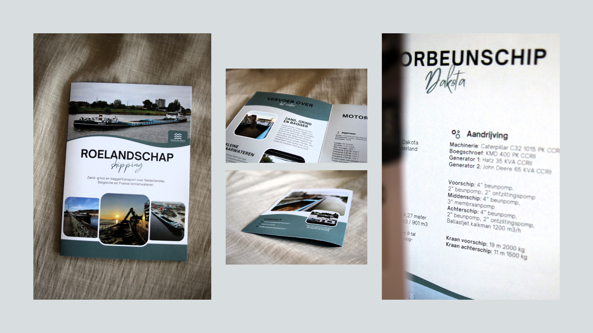 Creatieve flyer voor maritieme ondernemers