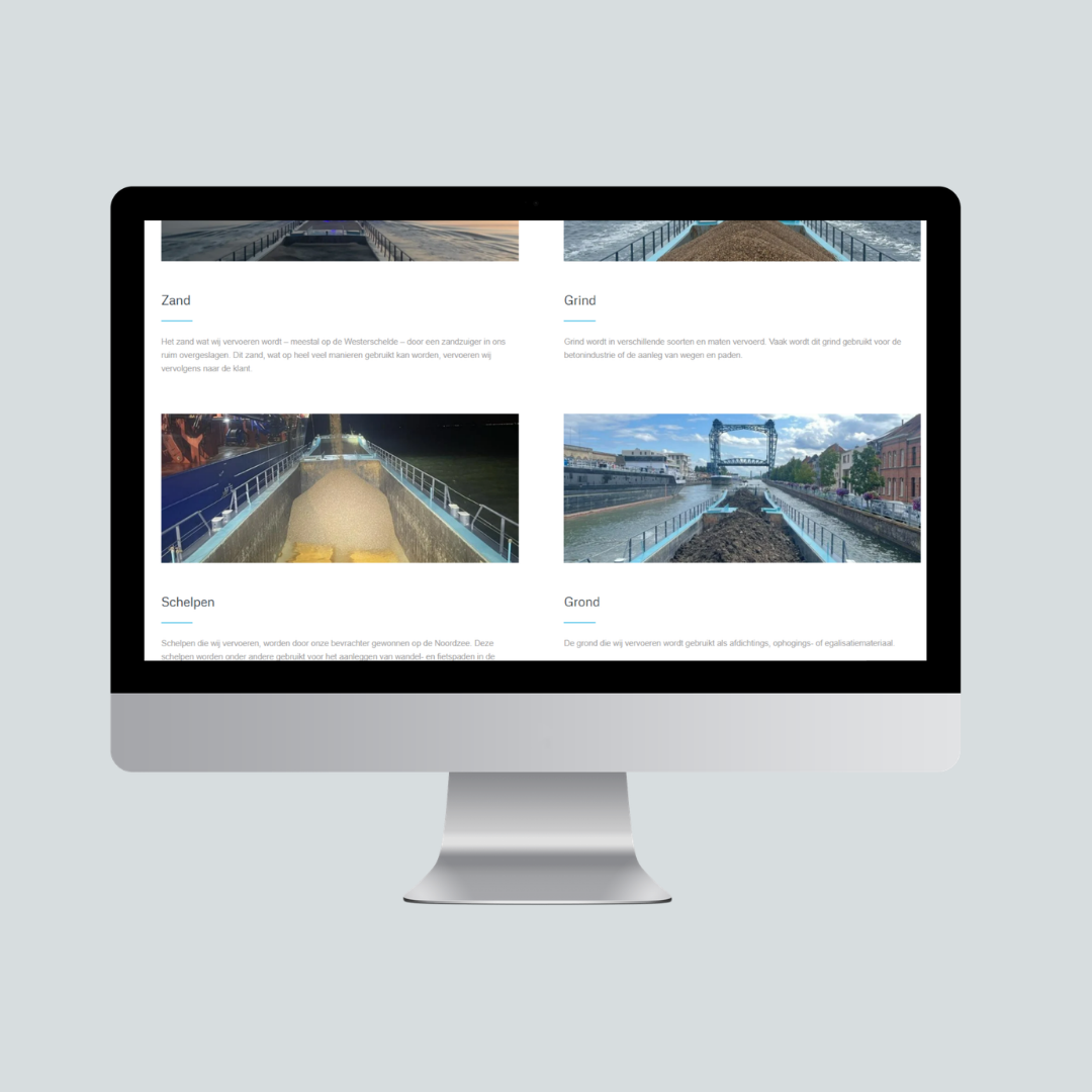 Webdesign voor een binnenvaartschipper met karakter
